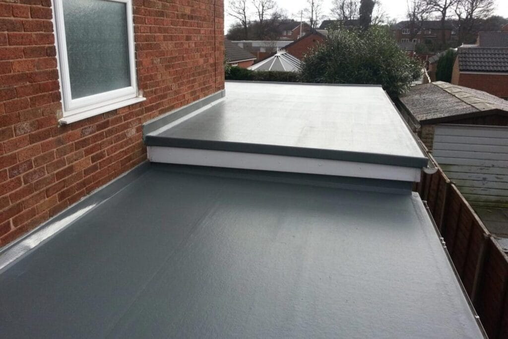 Completed flat roof replacement on residential home extension